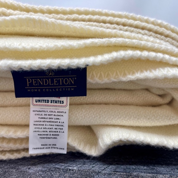 NWOT - PENDLETON Eco Wise Wool Blanket - White - Twin - Picture 3 of 5